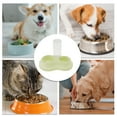 thumbnail image 4 of Unique Bargains 1 Pc Non-slip Double Bowl Dog Bowl for Indoor and Outdoor Camping Plastic Green, 4 of 4