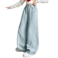 thumbnail image 5 of THJRPQJFD Girls Loose Fit Sweatpants with Drawstring Kids High Waisted Joggers Teen Girl Trendy Casual Pant Girl Baggy Solid Color Pants Tween Girl Clothes, 5 of 8