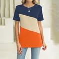 thumbnail image 2 of TINZ T-Shirt à Manches Courtes Décontracté Col Rond Ample pour Femmes, Confortable, Disponible en Plusieurs Tailles et Chemises de Course, T-Shirt Uni à Manches Longues pour Femmes en Pack, 2 of 5