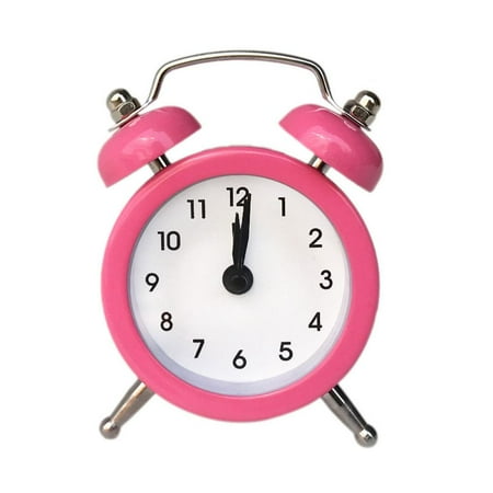 Clearance! Creative Cute Mini Alarm Clock Metal Small Electronic Off SY4 Alarm Clock