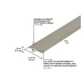 thumbnail image 3 of M-D Building Products 43811 1-1/2 In. X 36 In. Pewter Aluminum Multi Floor Transition, 3 of 5