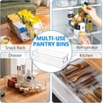 thumbnail image 6 of Plastic Storage Bins Organizing Containers:4pcs Fridge Organizer Bins,Clear Stackable Storage Bins with Handles,Organizing Bins for Kitchen,Pantry,Fridge,Shelf, 6 of 7