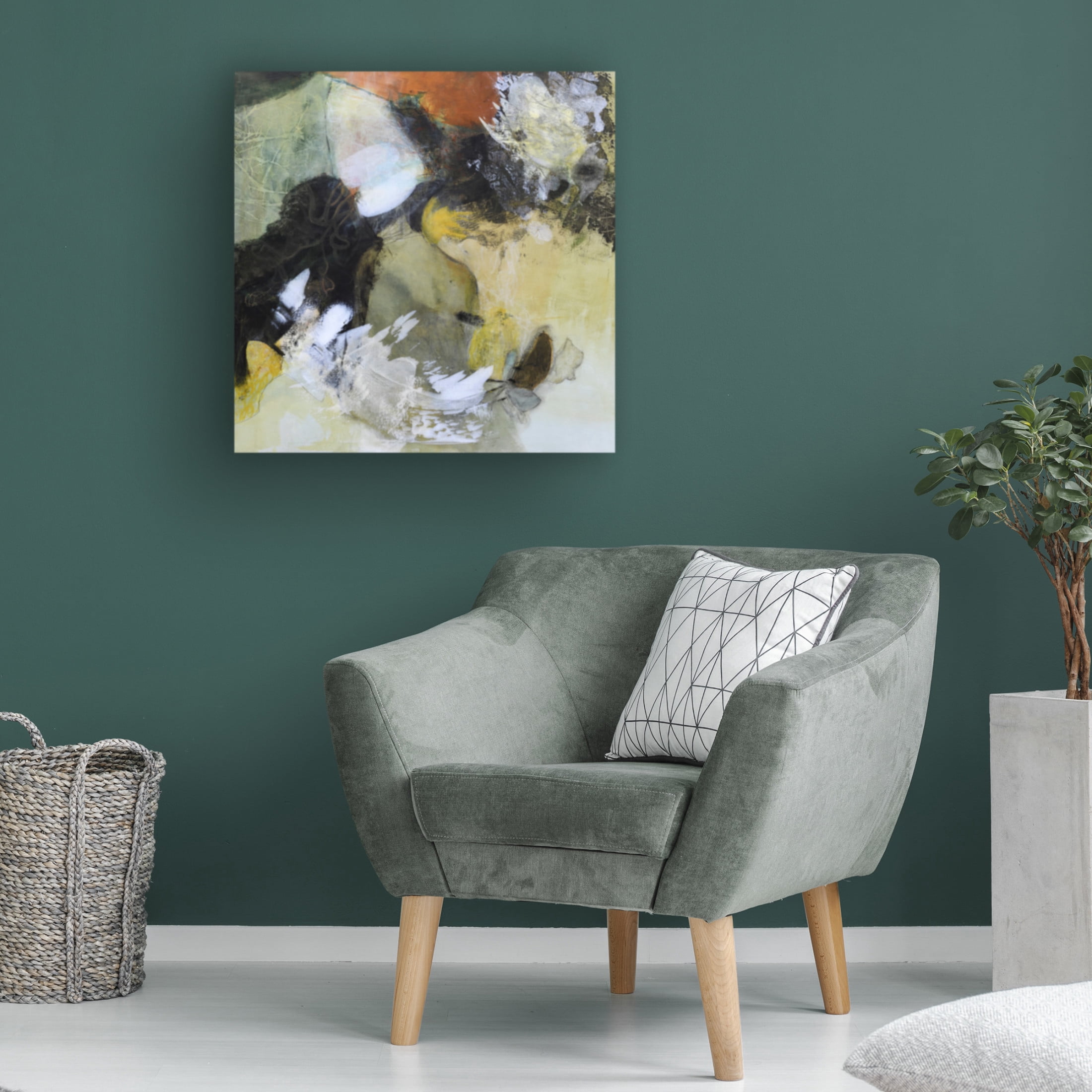 Canvas Wall Art - Jayne Walther 'Joyful Wandering' Wall Art for Living Room, Bedroom, or Office Décor by Trademark Fine Art - 35 x 35 Inches