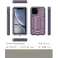 thumbnail image 2 of ArmadilloTek Vanguard Designed for iPhone 11 Pro Case (5.8 inches) Military Grade Full-Body Rugged with Built-in Screen Protector and Kickstand - Purple, 2 of 4