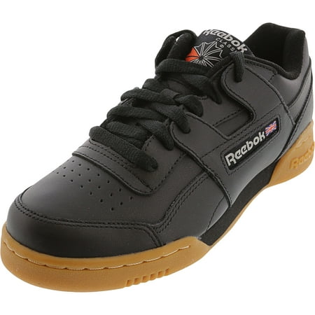 Reebok Men's Workout Plus Black / Carbon Red Royal Ankle-High Cross Trainers - 4.5M
