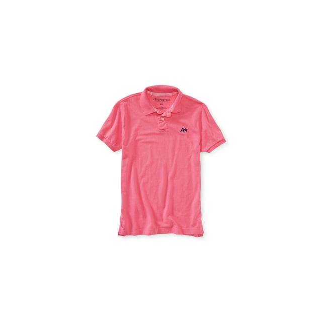 Aeropostale A87 - Polo de rugby para hombre, color rosa, XS Aeropostale polo, rugbi