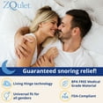 thumbnail image 3 of ZQuiet® Comfort Mouthpiece, Dentist-Designed Anti-Snoring Treatment, One Device, Size #2 (+6mm Jaw Adjustment), Refill Only, 3 of 6