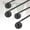 Black, variant on W 2 Pack Magnetic Curtain Rods for Metal Door, Adjustable 18 to 30 Inch Curtain Rod 3/8" Diameter Magnet Rods for French Doors Window Cafe White
