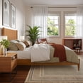 thumbnail image 3 of Pasadena Full Solid Wood Low Profile Platform Bed in Light Toffee, 3 of 13
