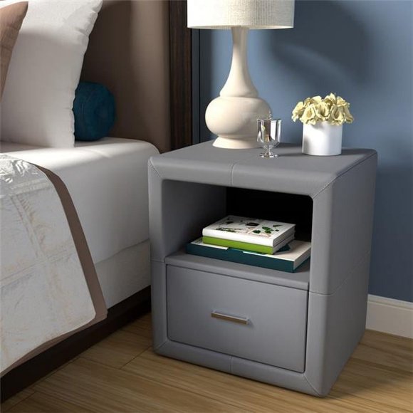 RestRite LONSGY158 Table de Chevet Profil Bas