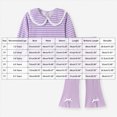 thumbnail image 4 of ZIXKCGDSE Baby Girl Clothes Ruffle Long Sleeve Shirt and Flare Pants Fall Outfits Going Out Size 3-4 Years, 4 of 5