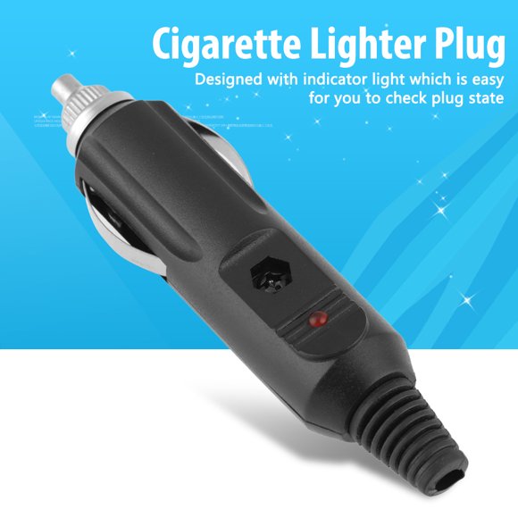TOPINCN Cigarette Lighter Male Plug,5pcs 12V 24V 5A Car Accessory Male Cigarette Lighter Socket DIY Plug Connector, Male Car Lighter Plug