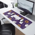 thumbnail image 2 of Long Mouse Pads for Desk,Halloween Purple Ghosts and Pumpkins Desk Mats on Top Of Desks, Desk Mouse Pad Extra Large with 3mm Non-Slip Base and Stitched Edge for Gaming,Office,Work,Home 31.5x11.8in, 2 of 5