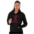 thumbnail image 3 of Stronger Than Yesterday Breast Cancer Women Plus Size Graphic Pullover Hoodie Brisco Brands 2X, 3 of 4