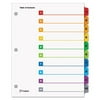 Cardinal QuickStep OneStep Bulk Index System, Title: 1-10, Letter, Multicolor, 24 Sets/BX