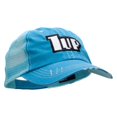 thumbnail image 5 of 1up Embroidered Low Profile Special Cotton Mesh Cap - Aqua OSFM, 5 of 5