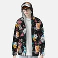thumbnail image 3 of Picia Hibiscus Rose Women's Men's UPF 50+ Sun Protection Hoodie Shirt Long Sleeve SPF Fishing Outdoor UV Hiking Lightweight Shirts-XX-Large, 3 of 9
