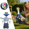 thumbnail image 4 of Sruoe Porch Goose Outfits, 23" Porch Goose Clothes for Lawn Yard and Patio Decoration, Lawn Goose Clothing for Cement Goose Lawn Goose Outfit, Garden Goose Costume, 4 of 9