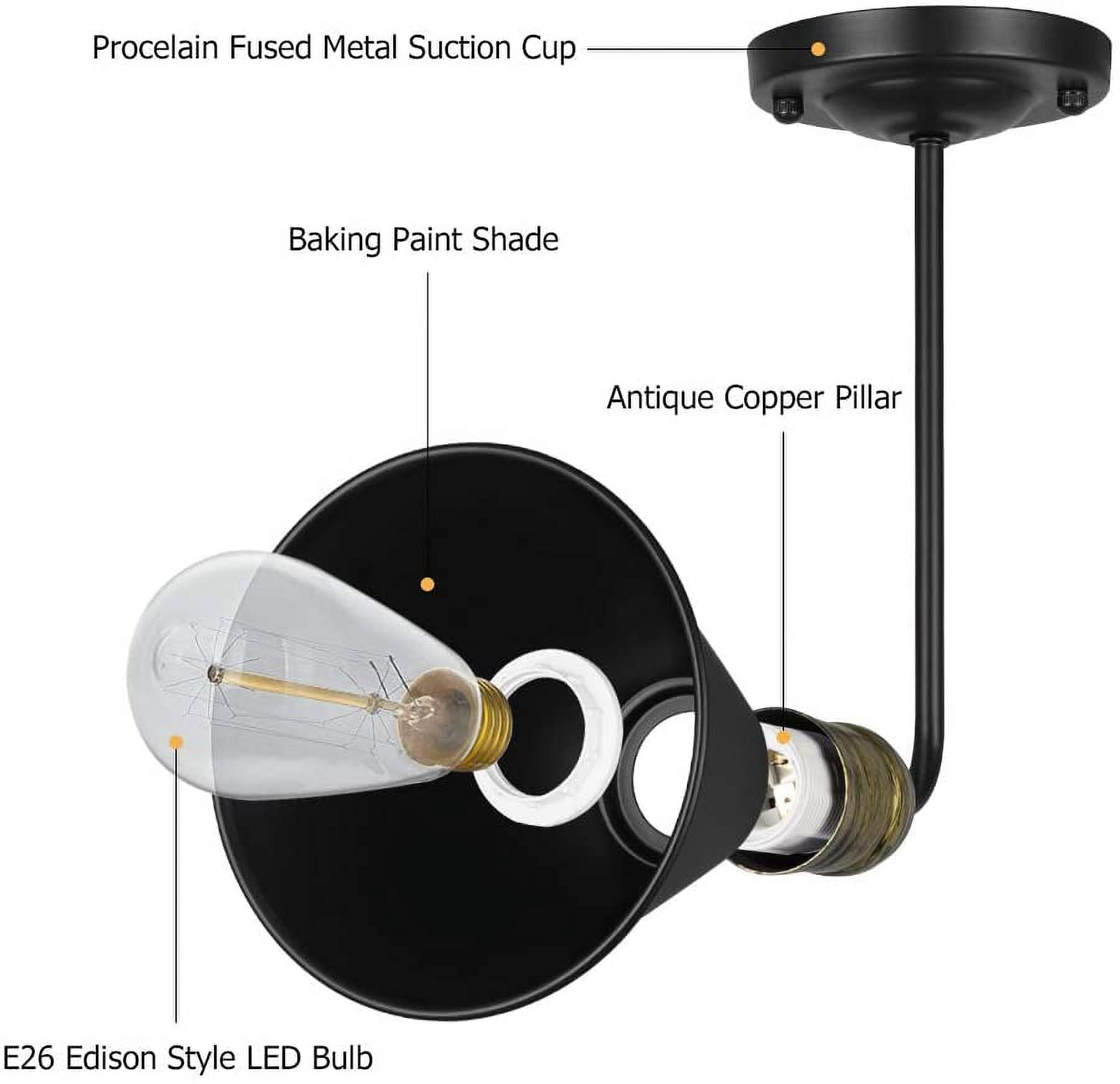 NEX Industrial Indoor Wall Sconces, Hardwired Lighting with Black Chrome Metal