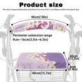 thumbnail image 6 of HELLHERO Scarf Flowers Walker Rollator Seat Back Cover Rollator Seat Cover Dust Proof for Seniors Washable Waterproof for Easy Fit for Seniors Adult, 6 of 7