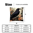 thumbnail image 5 of Crow Decorative Pillows Covers Set of 2 - Unique Patterns, 16x16, 18x18, 20x20 Inches - Throw Pillow Covers for Home Decor, Bedroom, Living Room for Various Occasions, 5 of 6
