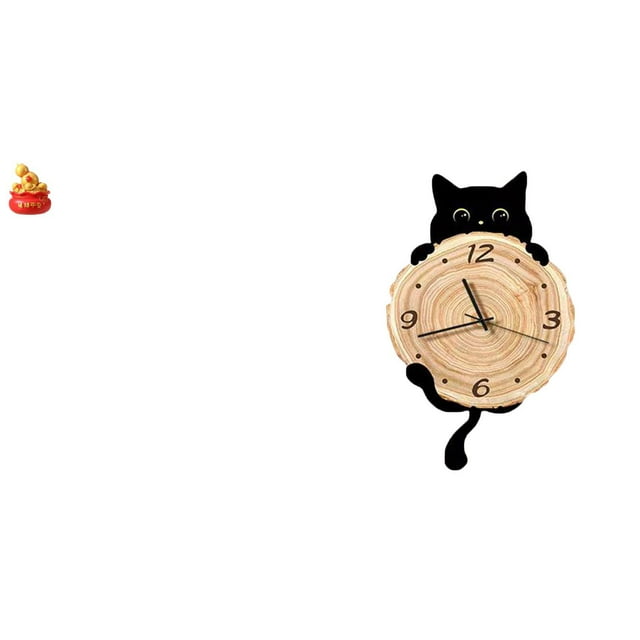 Adorno de cornucopia con forma de cuenca del tesoro para festivales y reloj de pared ligero y sin para dormitorio, oficina, regalo de inaugurac