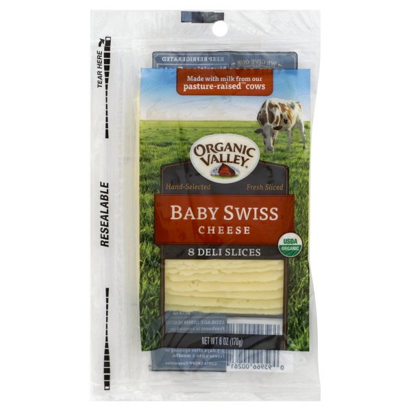 Organic Valley® Baby Swiss Cheese 6 oz. Pack
