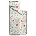 thumbnail image 2 of Pioneer Flower Floral Print Pattern Toddler Nap Mat for Teens Preschool Daycare, Teens Sleeping Mat Bag, Toddler Sleeping Bag with Pillow, 2 of 6