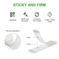 thumbnail image 4 of Polyethylene And Nylon Picture Hanging Strips, Damage Free Strong Adhesion for Indoor Outdoor Use, Suitable for Smooth Surfaces, Easy Application, 36 Pairs (72 Strips), 4 of 5