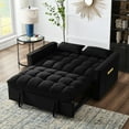 thumbnail image 4 of Space-Saving Loveseat Sofa Bed with Storage Pockets / Organize Essentials in Limited Areas, 4 of 5
