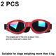 thumbnail image 2 of Gafas para perros Gafas de sol para perros Correa ajustable para gafas de sol UV Protección impermeable para perros, 2 of 5