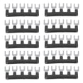 thumbnail image 3 of 10 piezas de tiras de terminales de puente de cobre con carcasa de PVC, tipo horquilla, color negro, 400 V, 15 A, TB 1505, 3 of 14