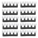 thumbnail image 3 of Tira De Terminales, Tira De Terminales De Bloque De Puente De Conductor De Cobre, 10 Unidades, 400 V, 15 A, Color Negro, Cortable Para Electrodomésticos, 3 of 7