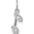 thumbnail image 3 of 10K White Gold 10Kw Initial I Charm - Jbsp, 3 of 5