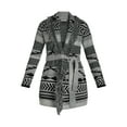 thumbnail image 4 of 99 Jane Street Women's and Women's Plus Size Shawl Collar Cardigan Sweater with Fringe, Midweight, Sizes XS-4X, 4 of 7