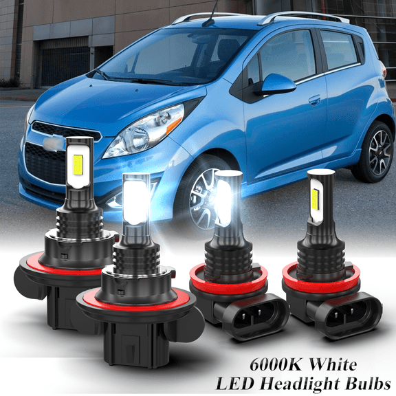 For Chevrolet Spark 2013 2014 2015 Combo LED Headlight High Low Beam   Fog Light Bulbs