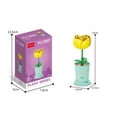 thumbnail image 1 of Amyove Creative Flower Building Blocks Simulation Bouquet Potted Building Bricks Toys For Home Decoration, 1 of 9