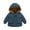 Blue, variant on Boys Girls Winter Coat, Thick Down Alternative Insulated Hooded Jacket, Windproof & Water-Resistant for Daily Wear in Cold Climates,Red,110