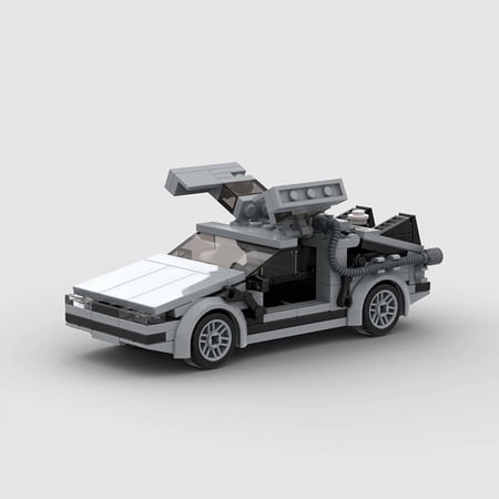 Delorean from BACK TO THE FUTURE MOC Speed Champions Building Blocks City Sports Racing Vehicle DIY Bricks Toys Christmas Gift