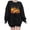Black, variant on Risckoth Women's Fall Sweatshirt Pumpkin Harvest Print Crew Neck Drop Shoulder Hoodless Casual Pullover S-2XL