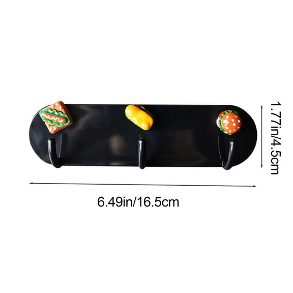 3 Hooks Magnetic Utensil Holder Refrigerator Magnet Hook No Need To Drill Holes for Refrigerator Metal Cabinet Metal Stove