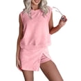 thumbnail image 2 of Mohiass Athletic Sets for Women Skirt/Skort Sets Women 2 Piece Outfits Travel Tank Top Lined Split Summer Lounge Set 2 Pieces Pink L, 2 of 8