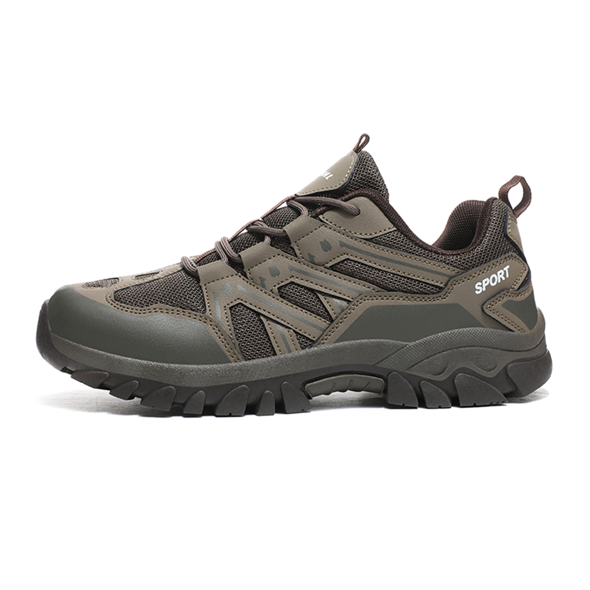 LASUDRAA Unisex Non-Slip Breathable Hiking Shoes for Men Women, Outdoor Trekking Trail Sneakers for Camping Walking