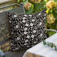 thumbnail image 2 of Pillow Covers 26x26 Inch, Black White Floral Linen Pillowcase with Invisible Zipper, Farmhouse Vintage Botanical Leaves Decorative Throw Pillow Covers Cushion Case for Couch Sofa Bed Living Room, 2 of 9