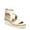 Porcelain White, variant on SOUL Naturalizer Womens Goodtimes Strappy Wedge Casual Sandals - Medium & Wide Width