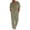 ABC30-Army Green, variant on Linen Suit For Men 2 Piece Lounge Outfit Button Down Hooded Shirts Dressy Casual Loose Beach Pant Sets With Pockets Dark Gray 3XL
