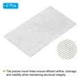 thumbnail image 3 of Uxcell 8"x4" 304 Stainless Steel Perforated Sheet 0.12" Hole Metal Mesh Plate Screen Decorative Ventilation Meshes 2 Pcs, 3 of 5