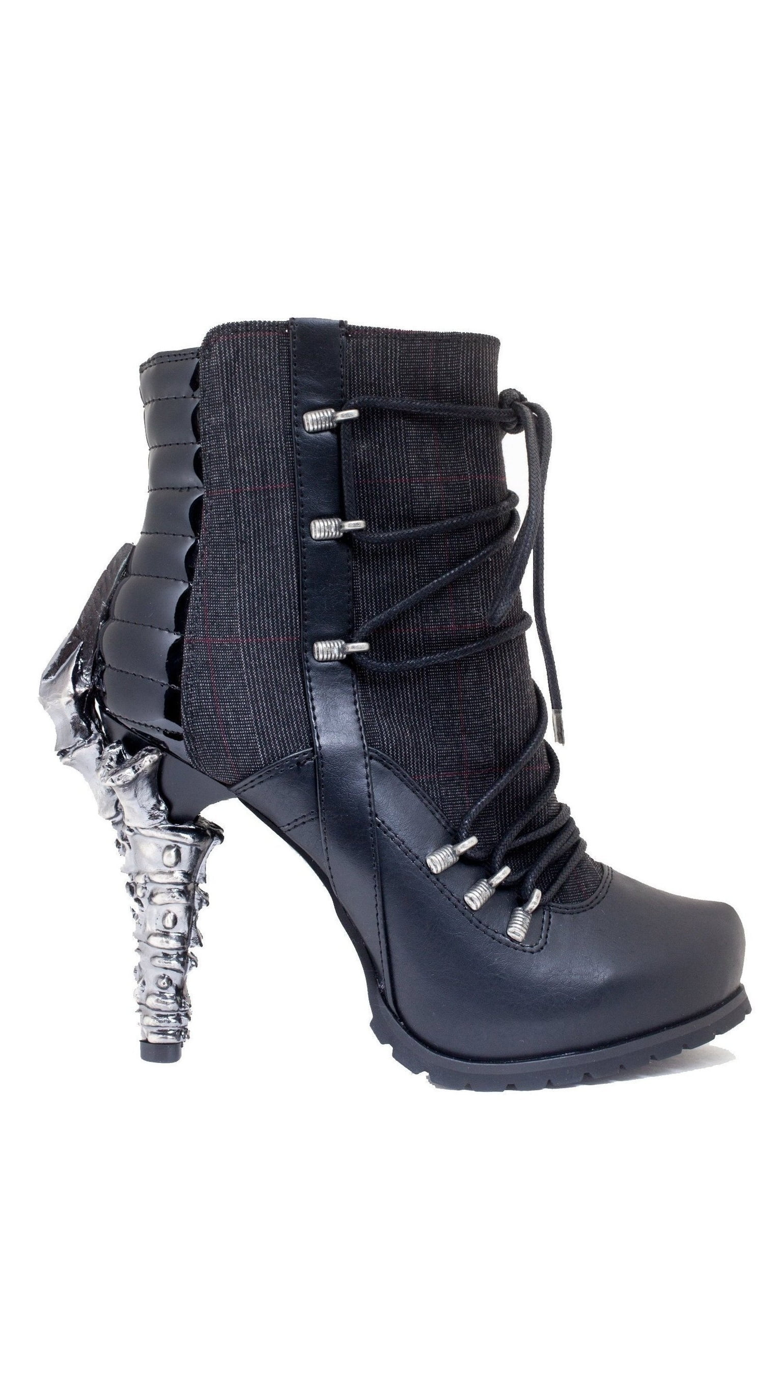 Hades Shoes H-SHADE Biker inspired ankle boots with adjustable front ...