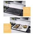 thumbnail image 2 of Large Induction Cooktop Protector Mat Farmhouse Wooden Grain Stove Top Covers for Electric Stove, Modern Country Cow Pig Chicken Decorative Stove Burner Cover Mats, Glass Top Stove Cover, 2 of 7