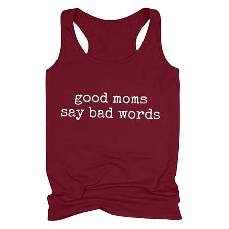 

Women s Sleeveless Yoga Workout Tank Tops Funny Sayings Loose Fit Running Exercise T-Shirt